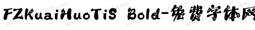 FZKuaiHuoTiS Bold字体转换